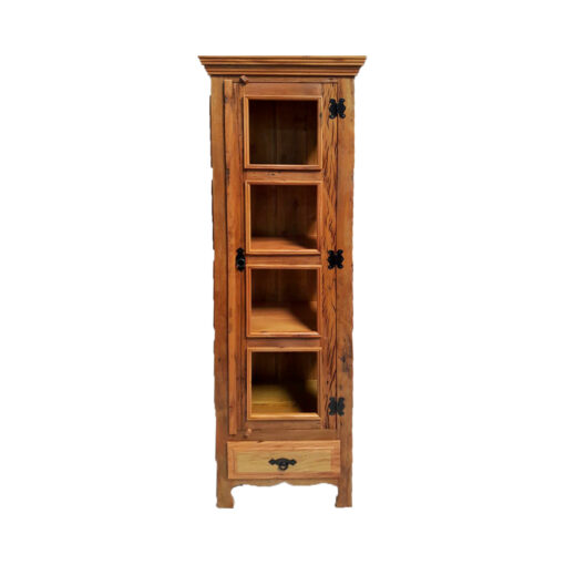 Cristaleira-Coluna-Rustica-De-Madeira-Demolicao-Com-Gaveta-1,90-x-0,50-02